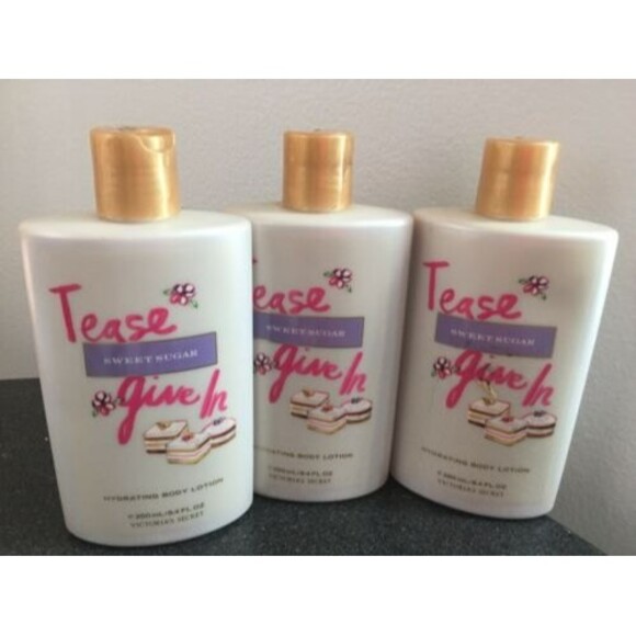 Victoria's Secret SWEET SUGAR Body Lotion 8.4 NEW Lot x3 Tease Give In